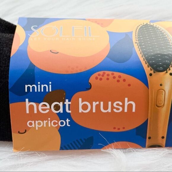 NIB Soleil Hair Mini Heat Straightening Brush - Picture 3 of 5